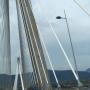 We crossed the Charilaos Trikoupis on the way to Delphi which is the "World's longest multi-span cable-stayed bridge". It's on the Gulf of Corinth near Patras.